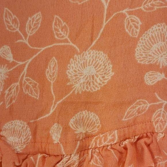 Osh kosh Genuine Kids 18 months Orange Fall Floral Infant Top blouse peplum bott - Picture 6 of 8